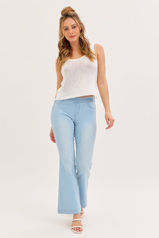30" Inseam Mid Rise Flare Jegging