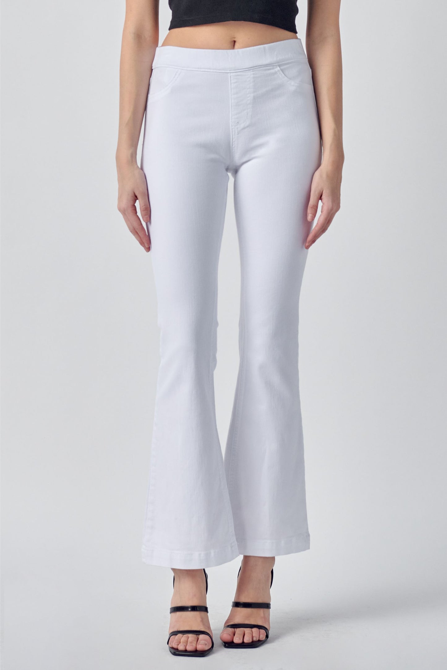 White Wash Flared Jegging (30" Inseam)