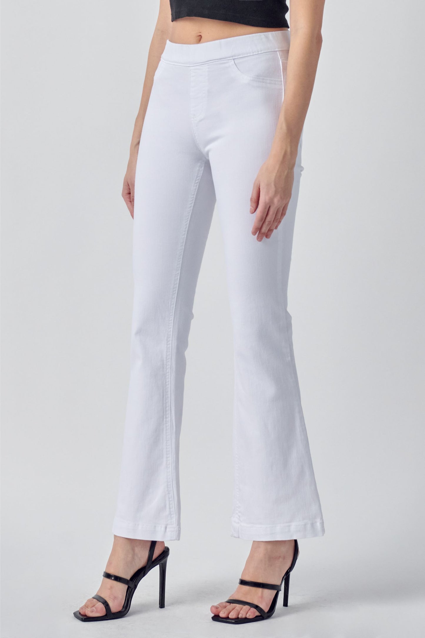 White Wash Flared Jegging (30" Inseam)