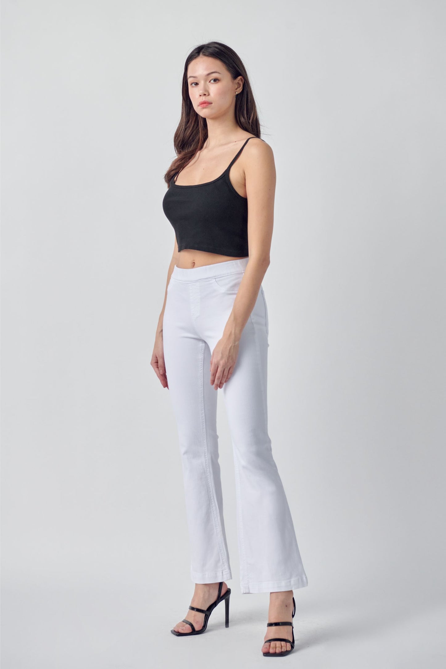 White Wash Flared Jegging (30" Inseam)