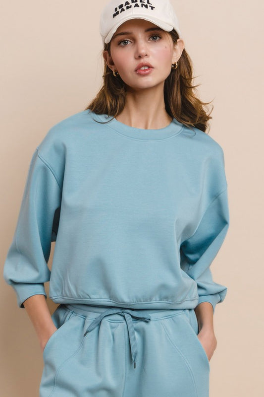 Women's Solid Cropped Ultra Comfy Sweatshirt