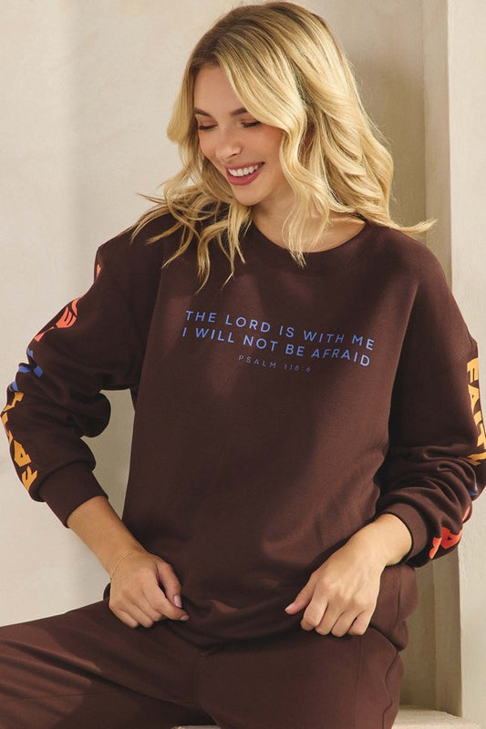 Women's Faith Over Fear Ultra Comfy Pullover Sweatshirt